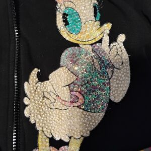 Disney Black Sweatshirt with Colorful Character Design